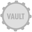Vault logo on grey grey